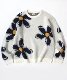 Lazar（ラザル）の「Allover Jacquard Knit/オーバーサイズ 総柄 ジャガードニット/セーター/レディース メンズ（ニット/セーター）」