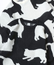 Allover Jacquard Knit/オーバーサイズ 総柄 ジャガードニット/セーター/レディース メンズ