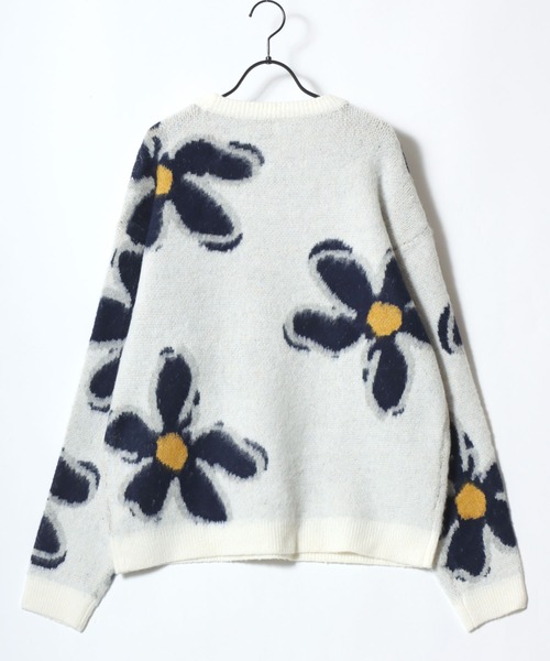 Lazar(ラザル)の「Allover Jacquard Knit/オーバーサイズ 総柄 ジャガードニット/セーター/レディース メンズ(ニット/セーター・レディース・アイボリー/グレー系その他/ブラック/グレー/ホワイト系その他/ネイビー・M/L)」の14枚目の写真
