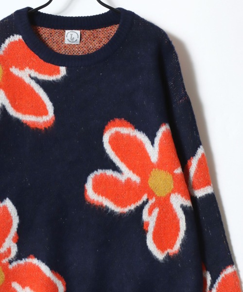 Lazar(ラザル)の「Allover Jacquard Knit/オーバーサイズ 総柄 ジャガードニット/セーター/レディース メンズ(ニット/セーター・レディース・アイボリー/グレー系その他/ブラック/グレー/ホワイト系その他/ネイビー・M/L)」の12枚目の写真