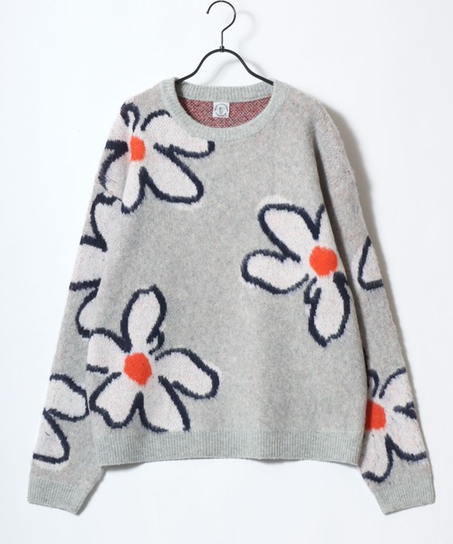 Lazar(ラザル)の「Allover Jacquard Knit/オーバーサイズ 総柄 ジャガードニット/セーター/レディース メンズ(ニット/セーター・レディース・アイボリー/グレー系その他/ブラック/グレー/ホワイト系その他/ネイビー・M/L)」の18枚目の写真