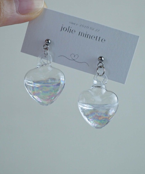CERCA(チェルカ)の「jolie minette/お水入り オーロラ ガラス ピアス/アレルギー対応(ピアス(両耳用)・レディース・シルバー/シルバー系その他/ゴールド/ゴールド系その他/ゴールド系1/シルバー系1・FREE)」の19枚目の写真