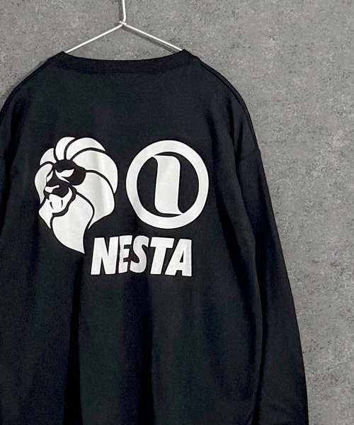 NESTA BRAND(ネスタブランド)の「【NESTA BRAND/ネスタブランド】ロゴプリント オーバーサイズ ロンT(Tシャツ/カットソー・キッズ・オフホワイト/杢グレー/ブラック/ホワイト系その他/ダークグリーン/ネイビー/ブラック系その他/チャコール・110cm/120cm/130cm/140cm/150cm/160cm)」の4枚目の写真