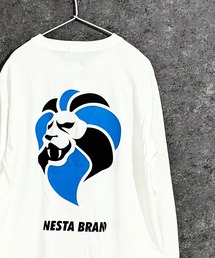【NESTA　BRAND/ネスタブランド】ロゴプリント　オーバーサイズ　ロンT