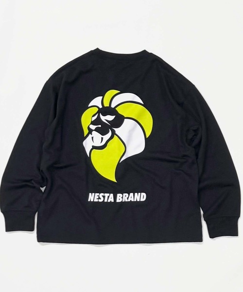 NESTA BRAND(ネスタブランド)の「【NESTA BRAND/ネスタブランド】ロゴプリント オーバーサイズ ロンT(Tシャツ/カットソー・キッズ・オフホワイト/杢グレー/ブラック/ホワイト系その他/ダークグリーン/ネイビー/ブラック系その他/チャコール・110cm/120cm/130cm/140cm/150cm/160cm)」の11枚目の写真
