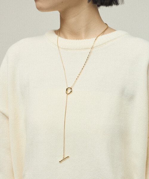 Firsthand（ファーストハンド）の「Firsthand/ファーストハンド ダブルチェーン マンテルネックレス（ネックレス・レディース・ゴールド/シルバー・ONE SIZE）」の2枚目の写真