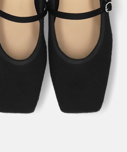 MAMIAN(マミアン)の「スクエアトゥ メリージェーン フラット(パンプス・レディース・レオパード/ブラック/ブラック系その他/シルバー/ブラック系その他2・24.5cm/24.0cm/23.5cm/23.0cm/25.0cm/22.5cm)」の10枚目の写真