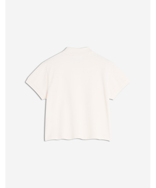 Maison Kitsune（メゾンキツネ）の「BABY FOX CROPPED POLO（ポロシャツ・レディース・アイボリー・L/M/S/XS）」の3枚目の写真