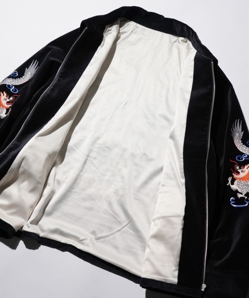 THRIFTY LOOK(スリフティールック)の「THRIFTY LOOK スリフティルック / SOUVENIR TAIPEI 62 JACKET 台北 スーベニア(スカジャン・メンズ・ブラック・X-SMALL/MEDIUM/LARGE)」の7枚目の写真