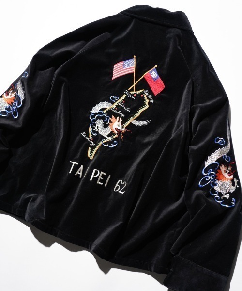 THRIFTY LOOK(スリフティールック)の「THRIFTY LOOK スリフティルック / SOUVENIR TAIPEI 62 JACKET 台北 スーベニア(スカジャン・メンズ・ブラック・X-SMALL/MEDIUM/LARGE)」の10枚目の写真