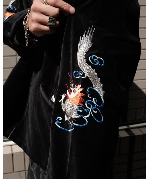 THRIFTY LOOK(スリフティールック)の「THRIFTY LOOK スリフティルック / SOUVENIR TAIPEI 62 JACKET 台北 スーベニア(スカジャン・メンズ・ブラック・X-SMALL/MEDIUM/LARGE)」の16枚目の写真