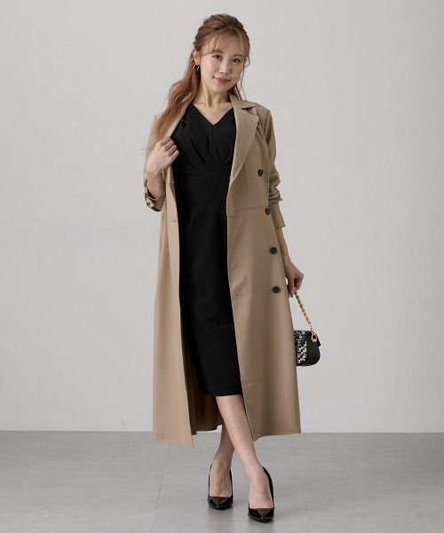 Nissen glamor（ニッセングラマー）の「【大きい胸専用】ウエストマークタイトワンピース（ポケット付）（ワンピース・レディース・ダークネイビー/ブラック・M/L/LL）」の20枚目の写真