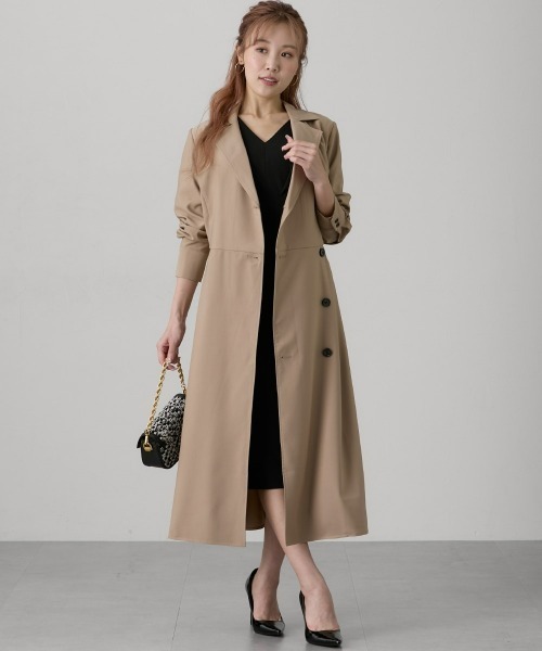 Nissen glamor（ニッセングラマー）の「【大きい胸専用】ウエストマークタイトワンピース（ポケット付）（ワンピース・レディース・ダークネイビー/ブラック・M/L/LL）」の22枚目の写真