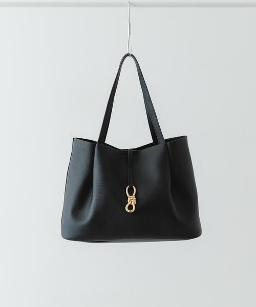 RODE SKO（ロデスコ）の「3WAYメタルリボンワイドトートバッグ（トートバッグ・レディース・グレー/ブラック・ONE）」の2枚目の写真