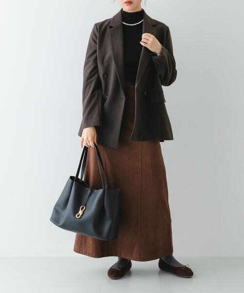 RODE SKO（ロデスコ）の「3WAYメタルリボンワイドトートバッグ（トートバッグ・レディース・グレー/ブラック・ONE）」の7枚目の写真