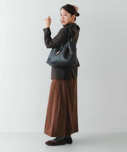 RODE SKO（ロデスコ）の「3WAYメタルリボンワイドトートバッグ（トートバッグ・レディース・グレー/ブラック・ONE）」の9枚目の写真