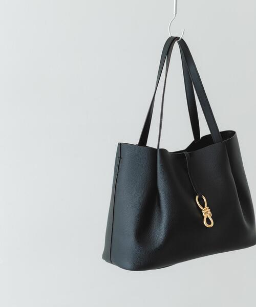 RODE SKO（ロデスコ）の「3WAYメタルリボンワイドトートバッグ（トートバッグ・レディース・グレー/ブラック・ONE）」の10枚目の写真