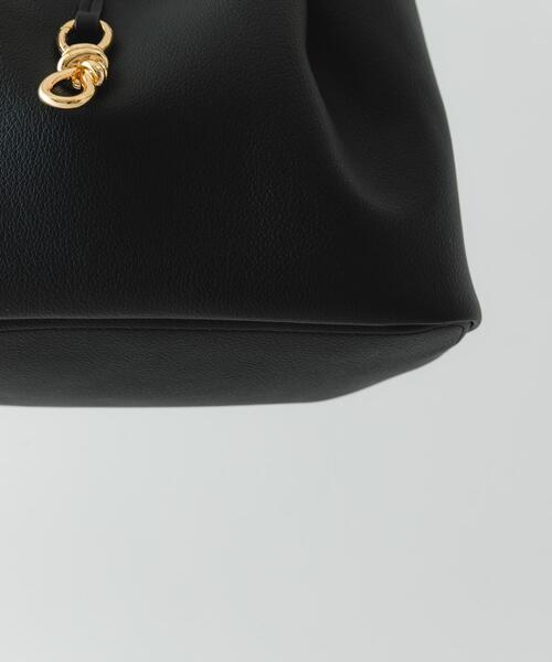 RODE SKO（ロデスコ）の「3WAYメタルリボンワイドトートバッグ（トートバッグ・レディース・グレー/ブラック・ONE）」の12枚目の写真