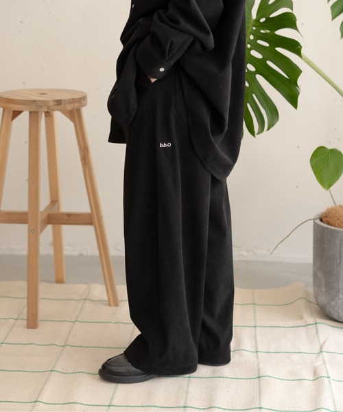 セール】【bbO】ロゴ1タックワイドコーデュロイパンツ（その他パンツ