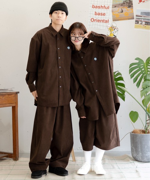 bashful base Oriental（バッシュフルベースオリエンタル）の「【bbO】ロゴ1タックワイドコーデュロイパンツ（その他パンツ・メンズ・ブラック/ブラウン・SMALL/MEDIUM/LARGE）」の13枚目の写真