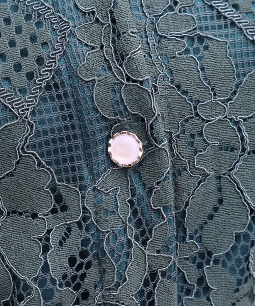 CECIL McBEE（セシルマクビー）の「レース配色クレリックワンピース（ワンピース・レディース・ブラック/アイボリー/ネイビー/ターコイズブルー・MEDIUM）」の20枚目の写真