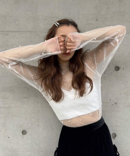パールシアートップス（シャツ/ブラウス）｜Rosy luce（ロージー
