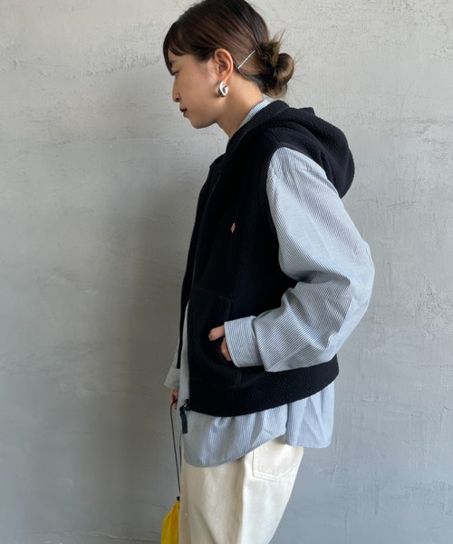 DANTON（ダントン）の「[DANTON/ダントン] ポーラテック ジップ ベスト（ベスト・レディース・アイボリー/ブラック・36）」の21枚目の写真