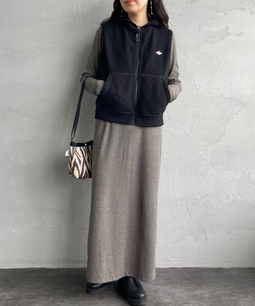 DANTON（ダントン）の「[DANTON/ダントン] ポーラテック ジップ ベスト（ベスト・レディース・アイボリー/ブラック・36）」の5枚目の写真