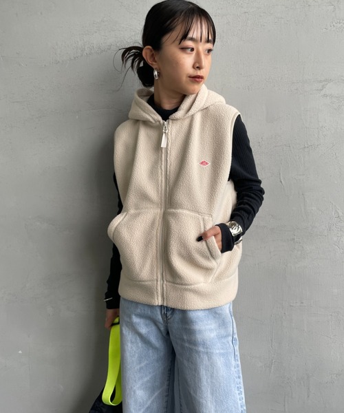 DANTON（ダントン）の「[DANTON/ダントン] ポーラテック ジップ ベスト（ベスト・レディース・アイボリー/ブラック・36）」の13枚目の写真