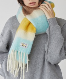 PENNEYS（ぺニーズ）の「PENNEYS/ペニーズ 別注 THE FOX ロゴタグ ボリューム ボーダーマフラー（マフラー）」