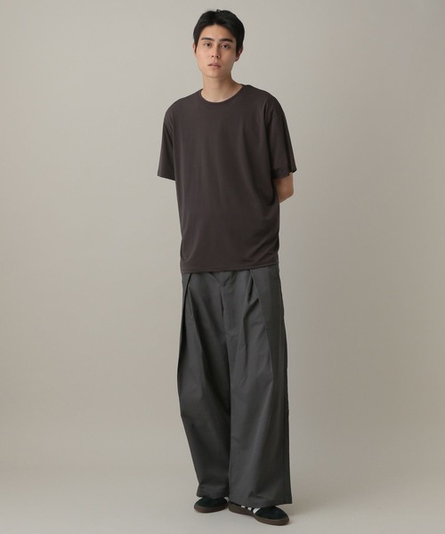 LAND MUSEUM(ランドミュージアム)の「LAND MUSEUM/タックワイドスラックス(スラックス・メンズ・ブラック/グレー・LARGE/MEDIUM)」の12枚目の写真