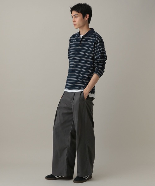 LAND MUSEUM(ランドミュージアム)の「LAND MUSEUM/タックワイドスラックス(スラックス・メンズ・ブラック/グレー・LARGE/MEDIUM)」の14枚目の写真