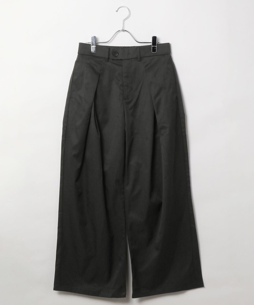 LAND MUSEUM(ランドミュージアム)の「LAND MUSEUM/タックワイドスラックス(スラックス・メンズ・ブラック/グレー・LARGE/MEDIUM)」の18枚目の写真