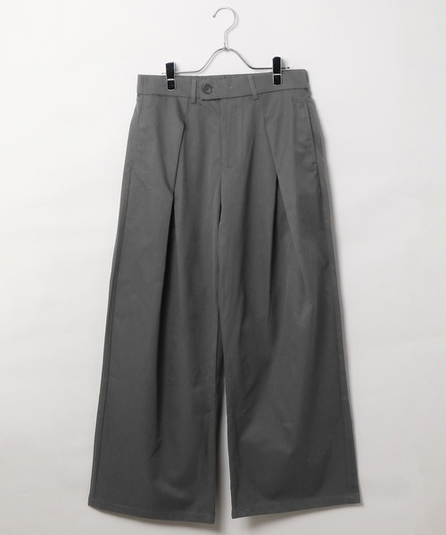 LAND MUSEUM(ランドミュージアム)の「LAND MUSEUM/タックワイドスラックス(スラックス・メンズ・ブラック/グレー・LARGE/MEDIUM)」の19枚目の写真