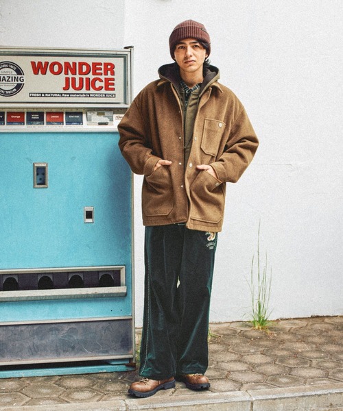 niko and...（ニコアンド）の「ウーリーテックカバーオール（カバーオール・メンズ・ネイビー/スモーク/キャメル・MEDIUM/LARGE）」の15枚目の写真