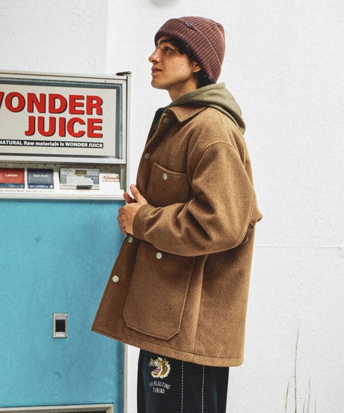 niko and...（ニコアンド）の「ウーリーテックカバーオール（カバーオール・メンズ・ネイビー/スモーク/キャメル・MEDIUM/LARGE）」の11枚目の写真