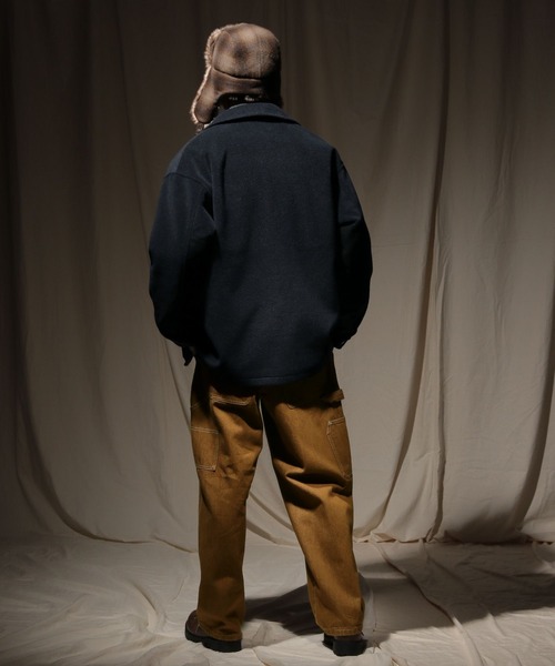 niko and...（ニコアンド）の「ウーリーテックカバーオール（カバーオール・メンズ・ネイビー/スモーク/キャメル・MEDIUM/LARGE）」の8枚目の写真