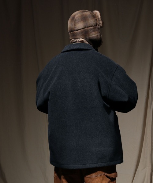 niko and...（ニコアンド）の「ウーリーテックカバーオール（カバーオール・メンズ・ネイビー/スモーク/キャメル・MEDIUM/LARGE）」の6枚目の写真