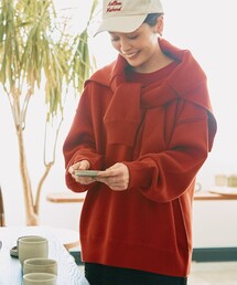 新品❤️archivio クルーネックセーター オレンジ 新品❤️archivio クルーネックセーター オレンジ セール】カラー