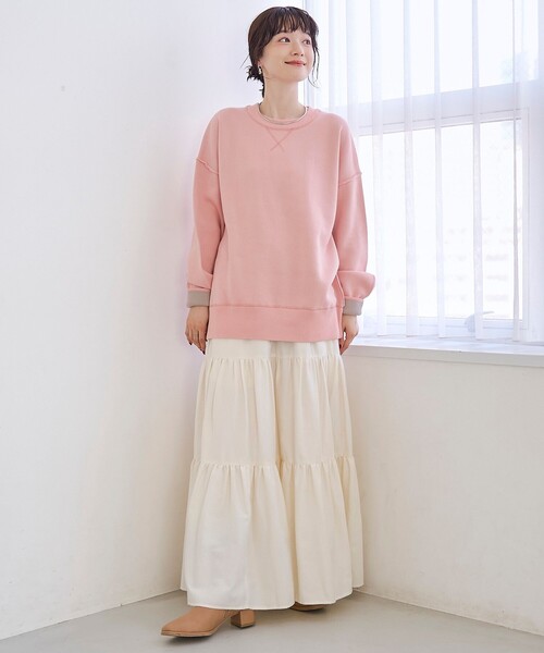 リバーシブル】スウェットライク2wayハイゲージニット（ニット