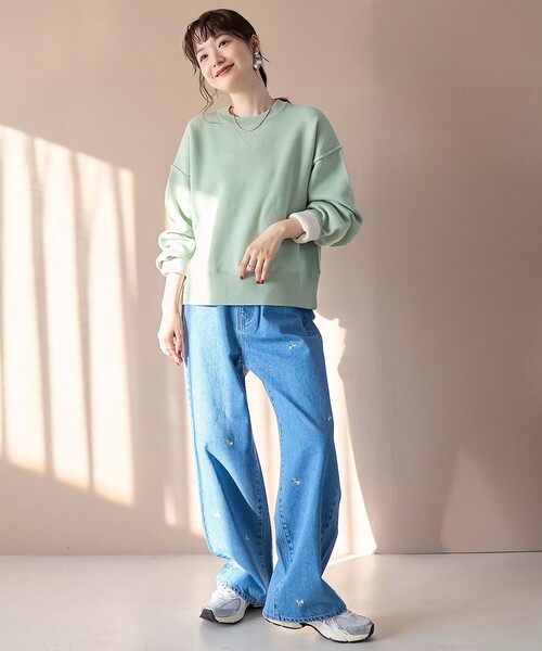 coen（コーエン）の「【新色登場】スウェットライク2wayニット（ニット/セーター・レディース・ブラック/モカ/オレンジ/コバルトブルー/ライトグレー/ライム・M/L）」の11枚目の写真