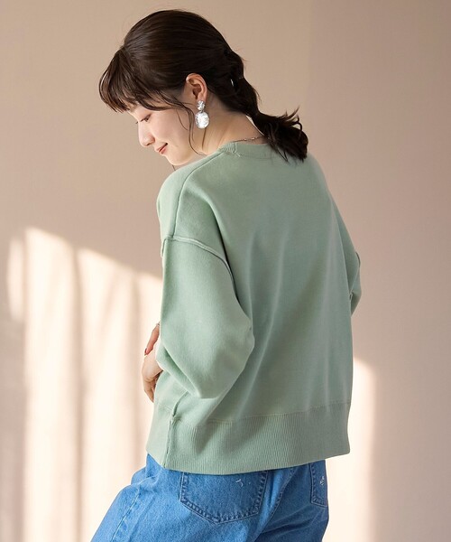 coen（コーエン）の「【新色登場】スウェットライク2wayニット（ニット/セーター・レディース・ブラック/モカ/オレンジ/コバルトブルー/ライトグレー/ライム・M/L）」の14枚目の写真