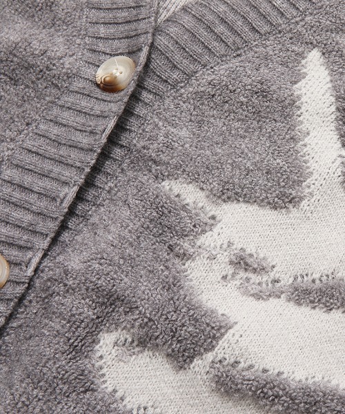 Dalfwin(ダールフィン)の「韓国ファッション 総柄ニットカーディガン(カーディガン/ボレロ・レディース・ネイビー/グレー・FREE)」の17枚目の写真