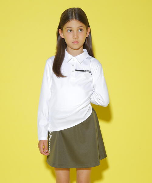【Jack Bunny!!】36Gスムース長袖ポロシャツ (ジュニア)