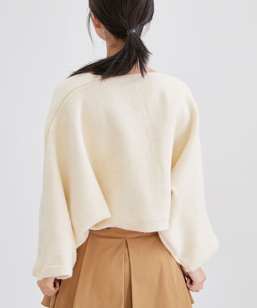 Lace Ladies(レースレディース)の「【2点セット】ボーダー ショール ニット カーディガン(アンサンブル・レディース・ブラック/アイボリー/グレー/ブラウン・FREE)」の20枚目の写真