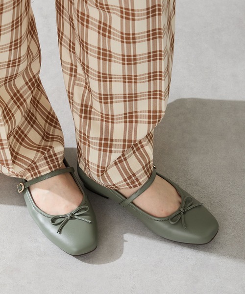 WA ORiental TRaffic（ダブルエーオリエンタルトラフィック）の「2025秋冬新作 メリージェーン バレエパンプス /52313（パンプス・レディース・グリーン/グレー/ブラック・34/35/36/37/38/39/40/41/42）」の3枚目の写真