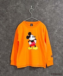Disney（ディズニー）の「【Disney/ディズニー】　MICKEYミッキーマウス　キッズ　オーバーサイズロンT（Tシャツ/カットソー）」