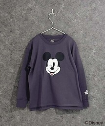 Disney（ディズニー）の「【Disney/ディズニー】　MICKEYミッキーマウス　キッズ　オーバーサイズロンT（Tシャツ/カットソー）」