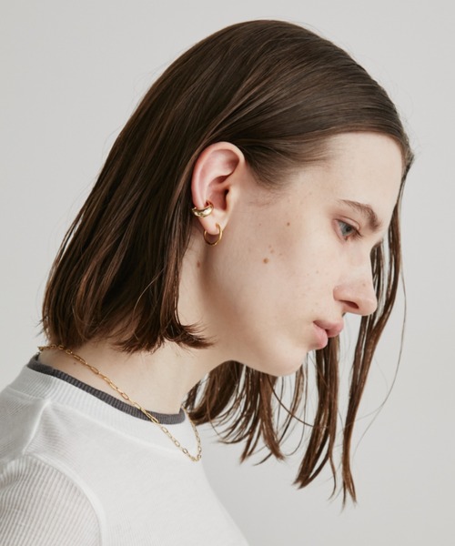 Auntie Rosa Holiday（アンティローザホリデー）の「ミニマルドロップイヤーカフ（イヤーカフ・レディース・シルバー/ゴールド・FREE）」の9枚目の写真