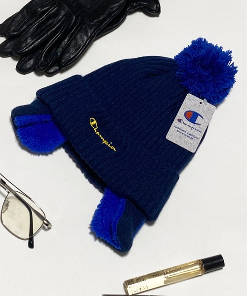 Champion(チャンピオン)の「champion kids / リブ耳付きワッチ / 438-0065(ニットキャップ/ビーニー・キッズ・ブルー/グリーン/ネイビー/ブラック・FREE)」の10枚目の写真